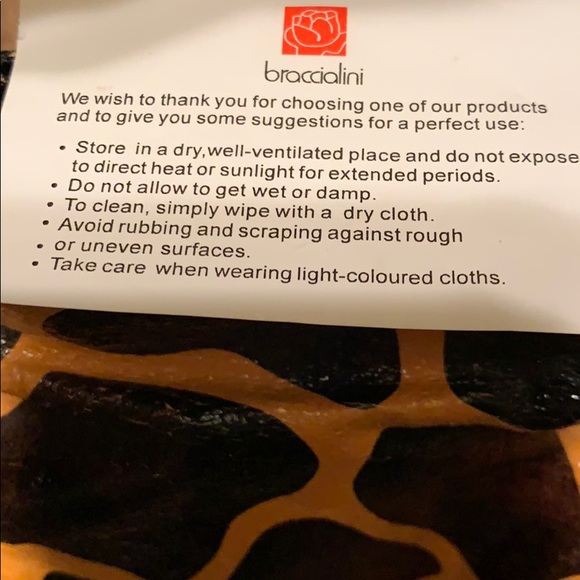 NWOT~Small Tru Braccialini Animal print handbag! - Picture 5 of 5